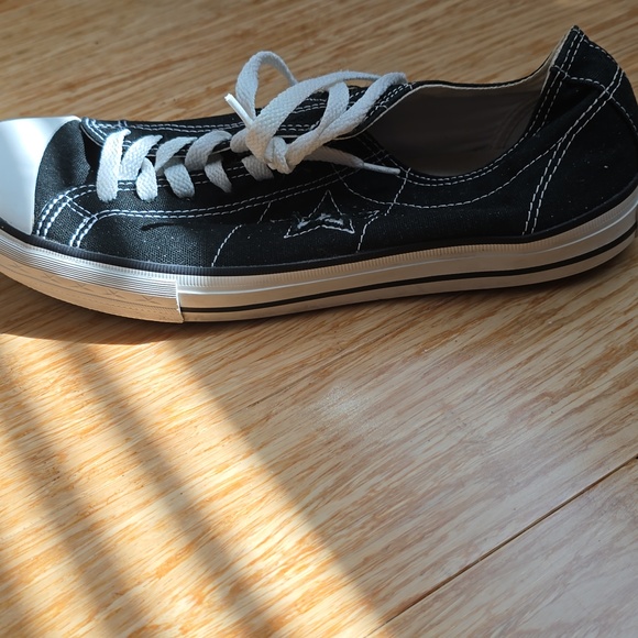 Converse Classic Black and White Canvas Sneakers - Picture 5 of 6